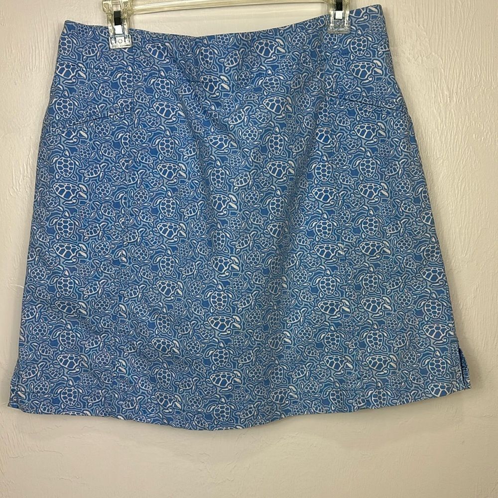 Vineyard Vines Blue Turtle Print Skort